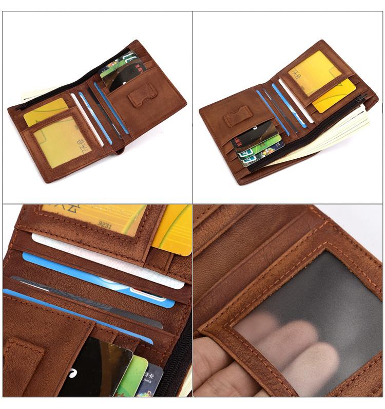Men's Vintage Large-Capacity RFID Wallet