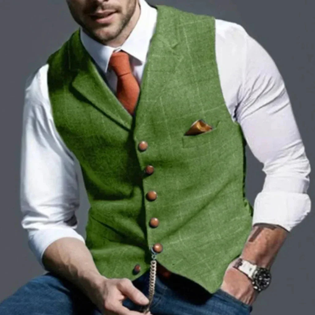 Men's Vintage Waistcoat – Classic Heritage Layered Style