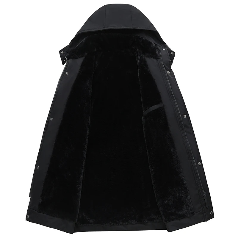 Men's Warm Winter Parka with Removable Hood