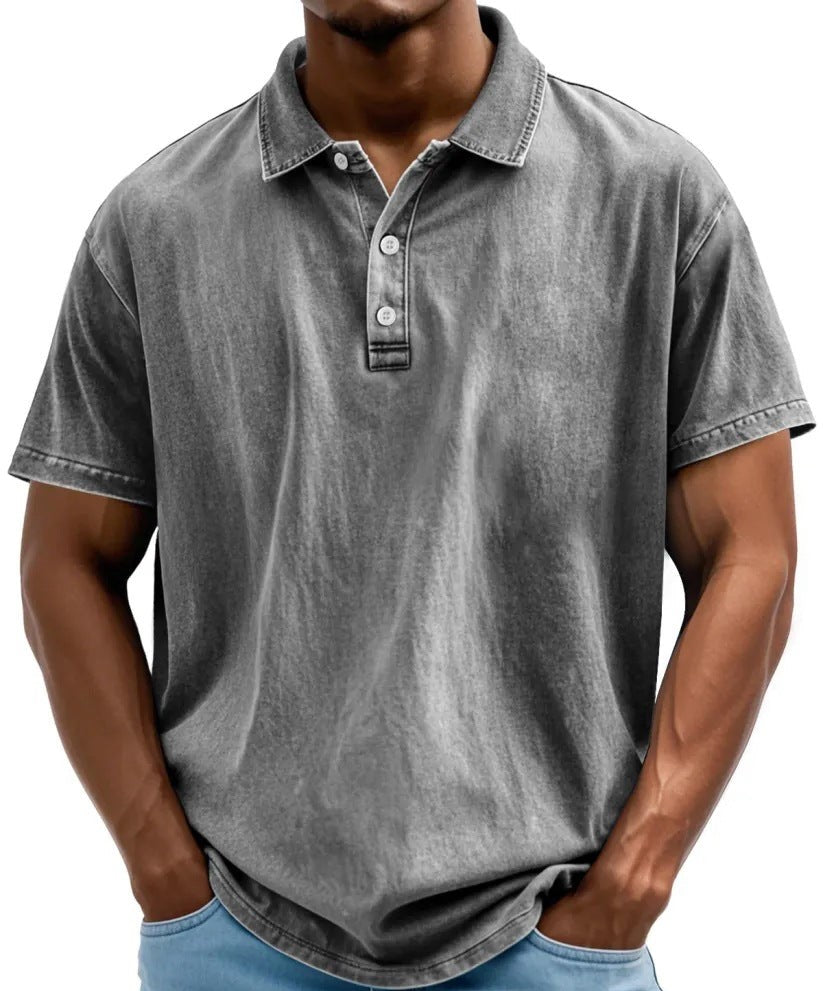 Men's Washed Polo Shirt