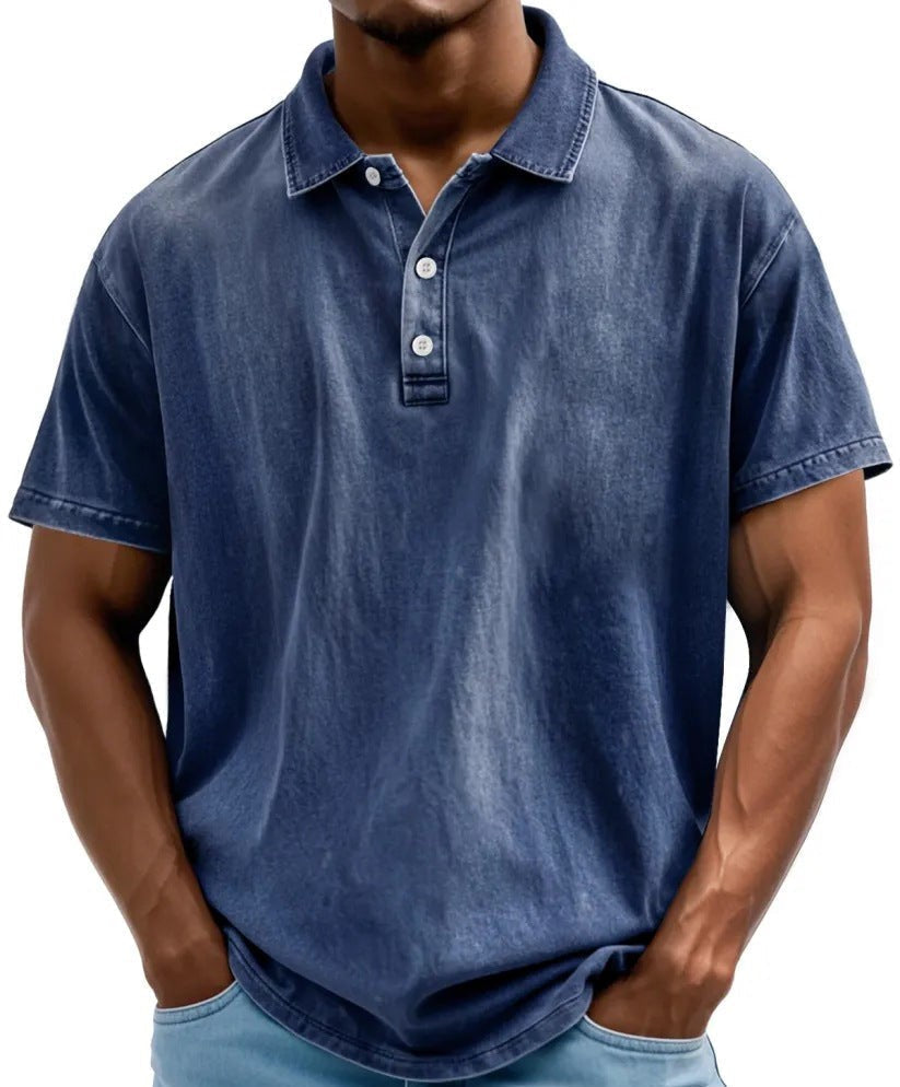 Men's Washed Polo Shirt
