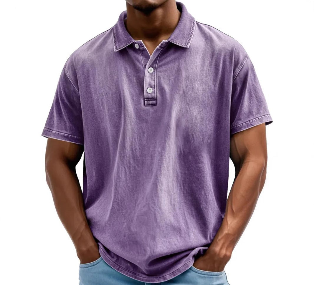 Men's Washed Polo Shirt