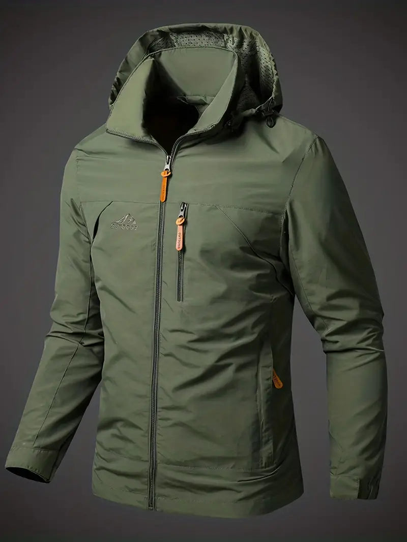 Men's Waterproof and Breathable Rain Jacket