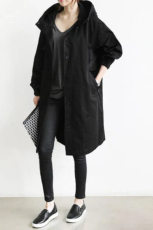 Men's Waterproof Hooded Trench Coat