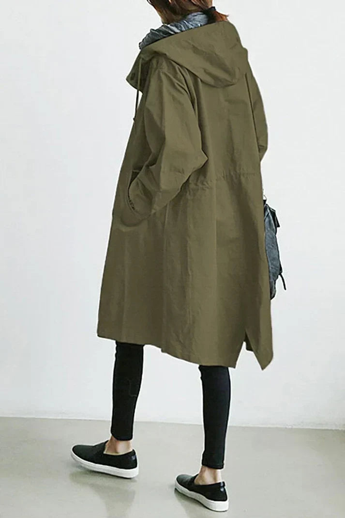 Men's Waterproof Hooded Trench Coat