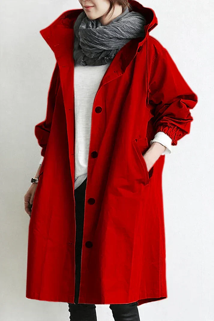 Men's Waterproof Hooded Trench Coat