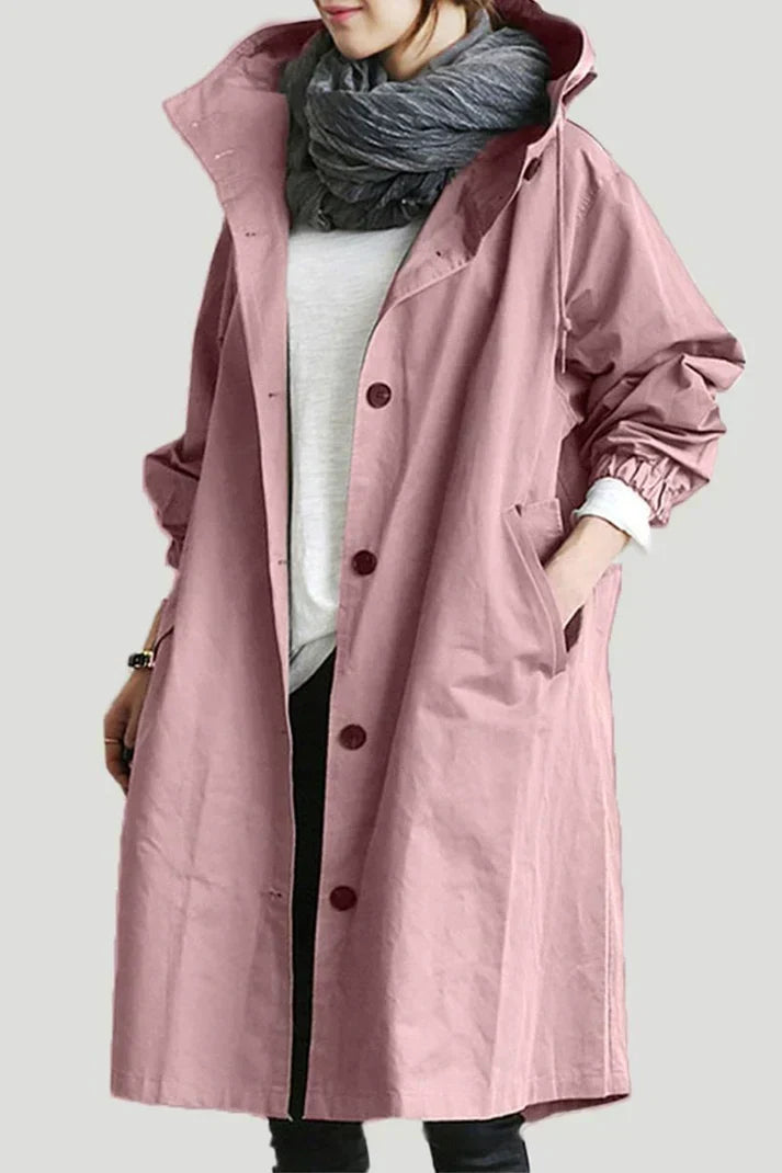 Men's Waterproof Hooded Trench Coat