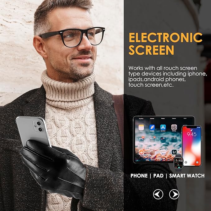 Men's Winter Touchscreen Gloves