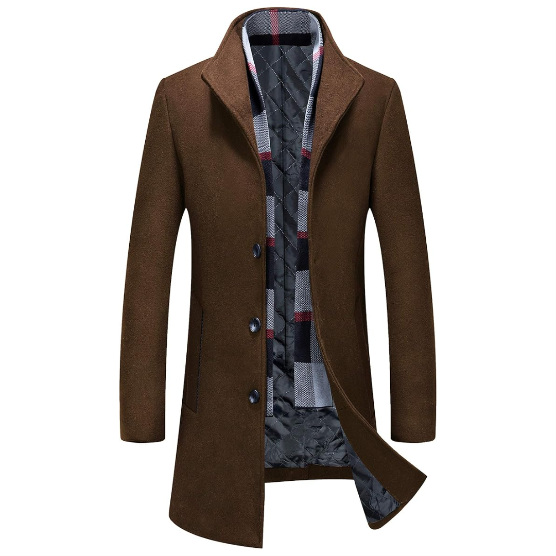 Men's Winter Trench Coat