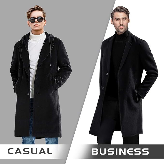 Men's Winter Trench Coat