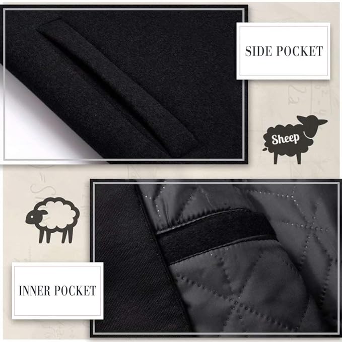 Men's Winter Trench Coat