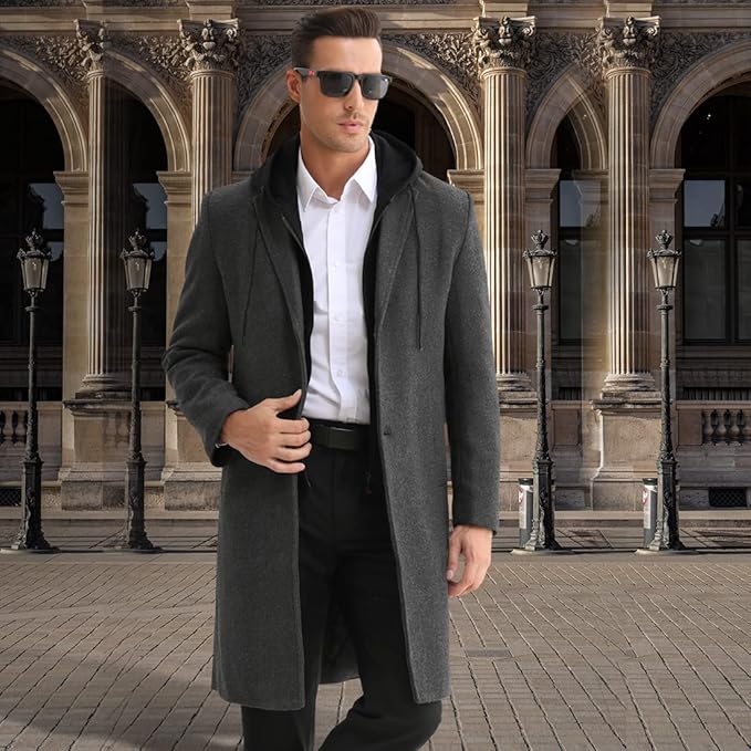 Men's Winter Trench Coat