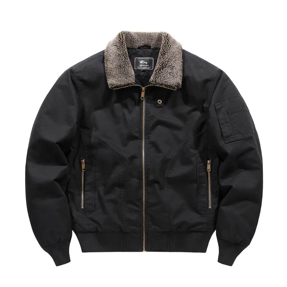 Men's Zip-Front Bomber Jacket