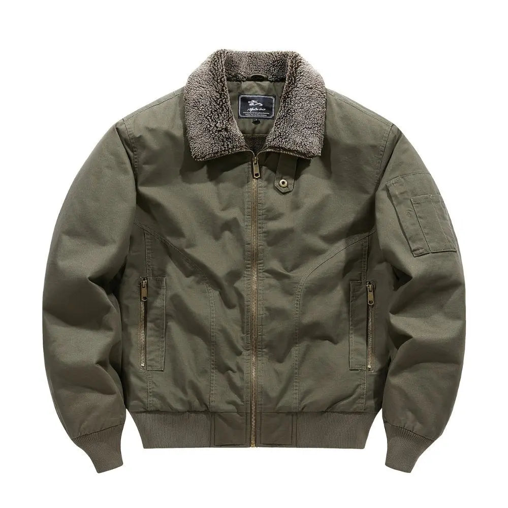 Men's Zip-Front Bomber Jacket