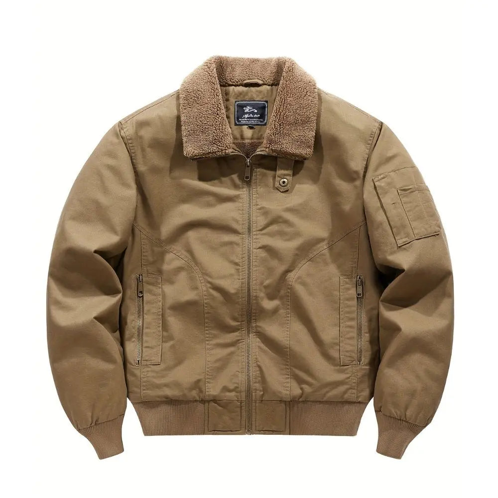 Men's Zip-Front Bomber Jacket