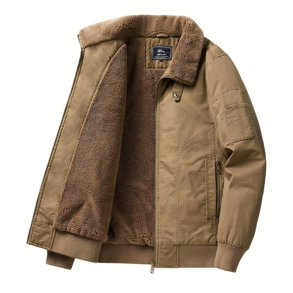 Men's Zip-Front Bomber Jacket