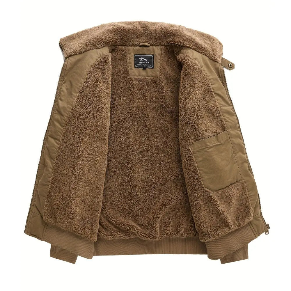 Men's Zip-Front Bomber Jacket