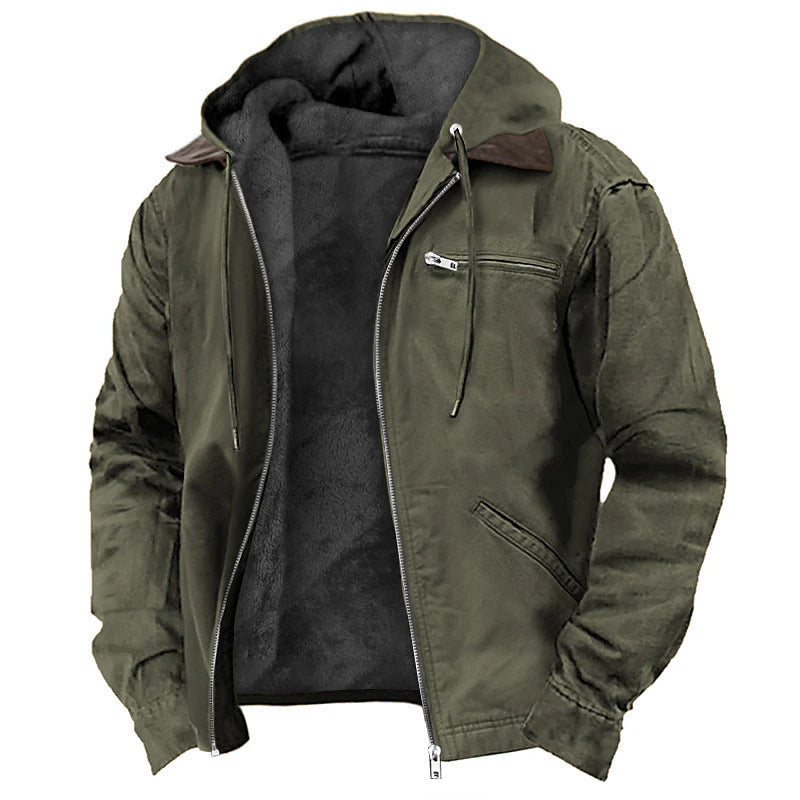 Men's Zip-Front Hooded Jacket