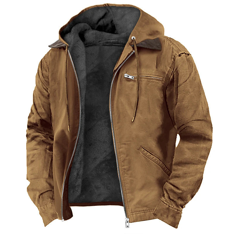 Men's Zip-Front Hooded Jacket