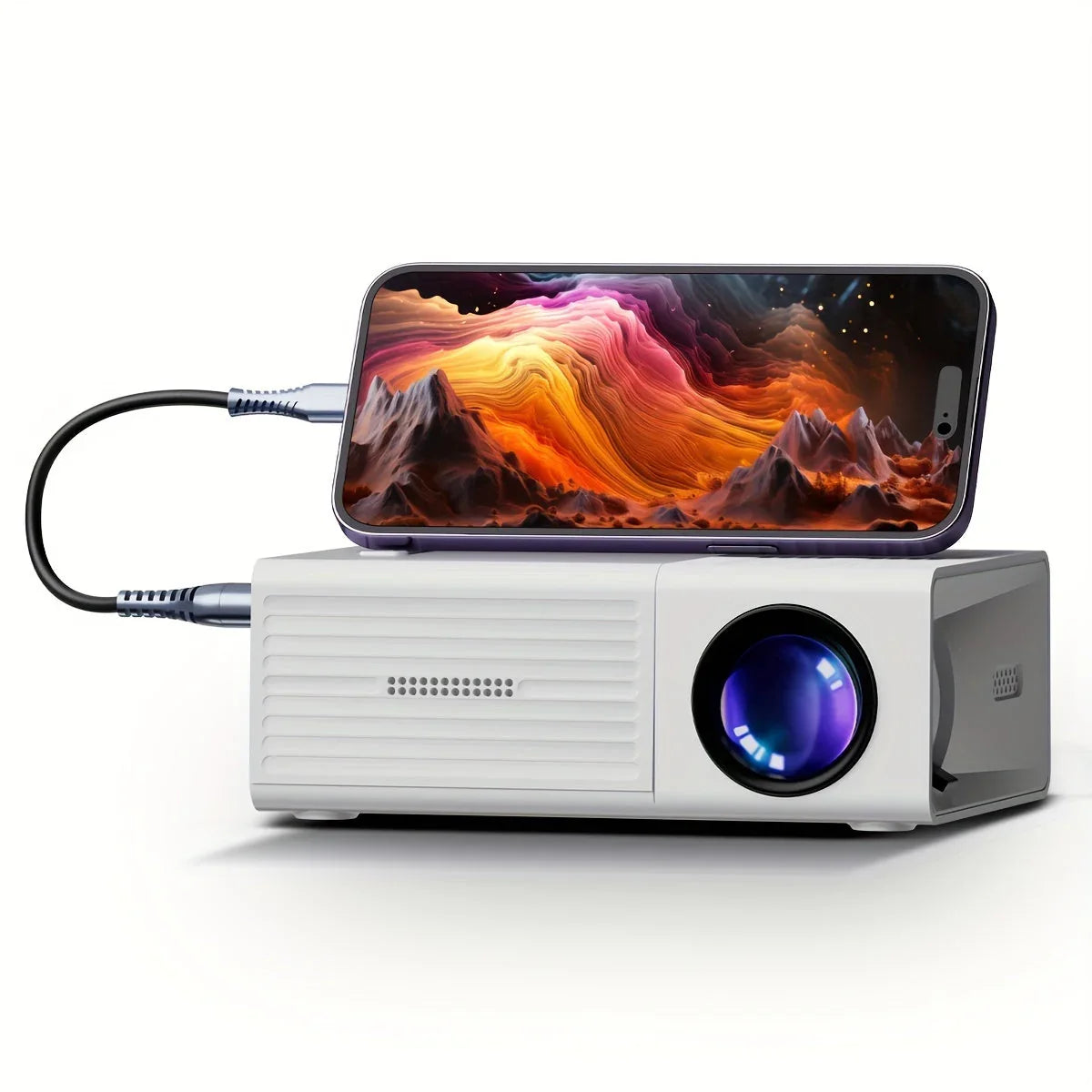 Mini Projector - Portable HD Cinema Projector