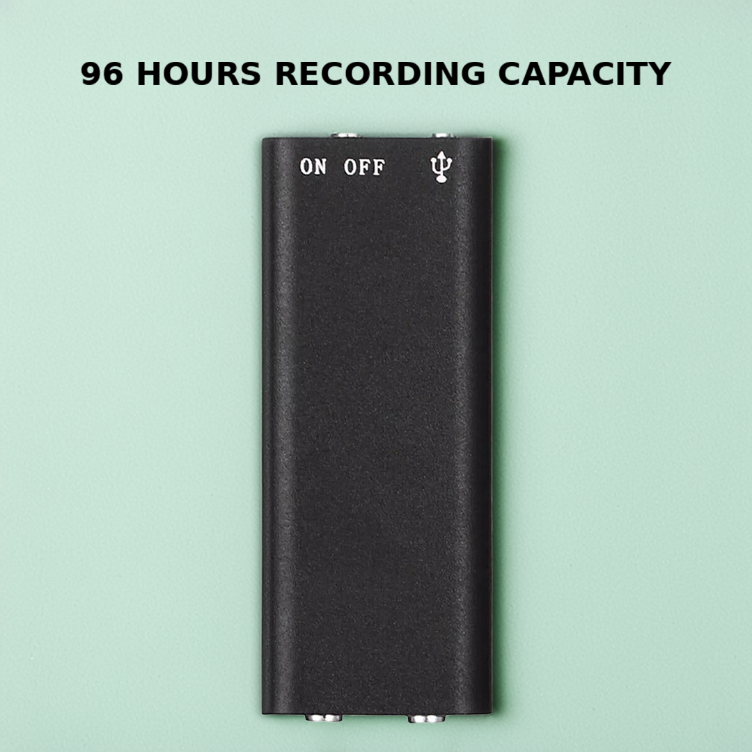 Mini Voice Recorder with Voice Activation & 96h Battery Life
