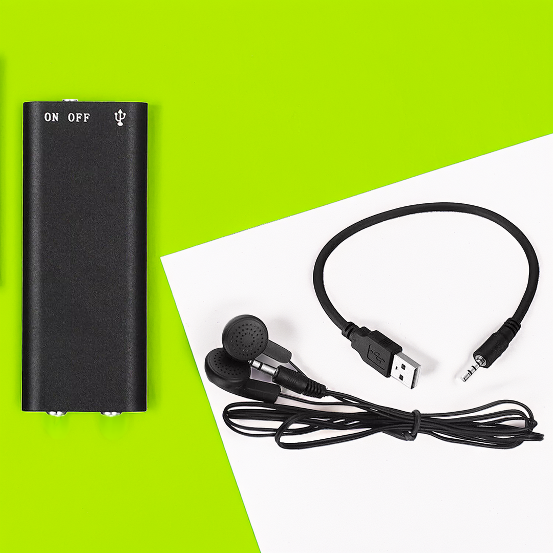 Mini Voice Recorder with Voice Activation & 96h Battery Life