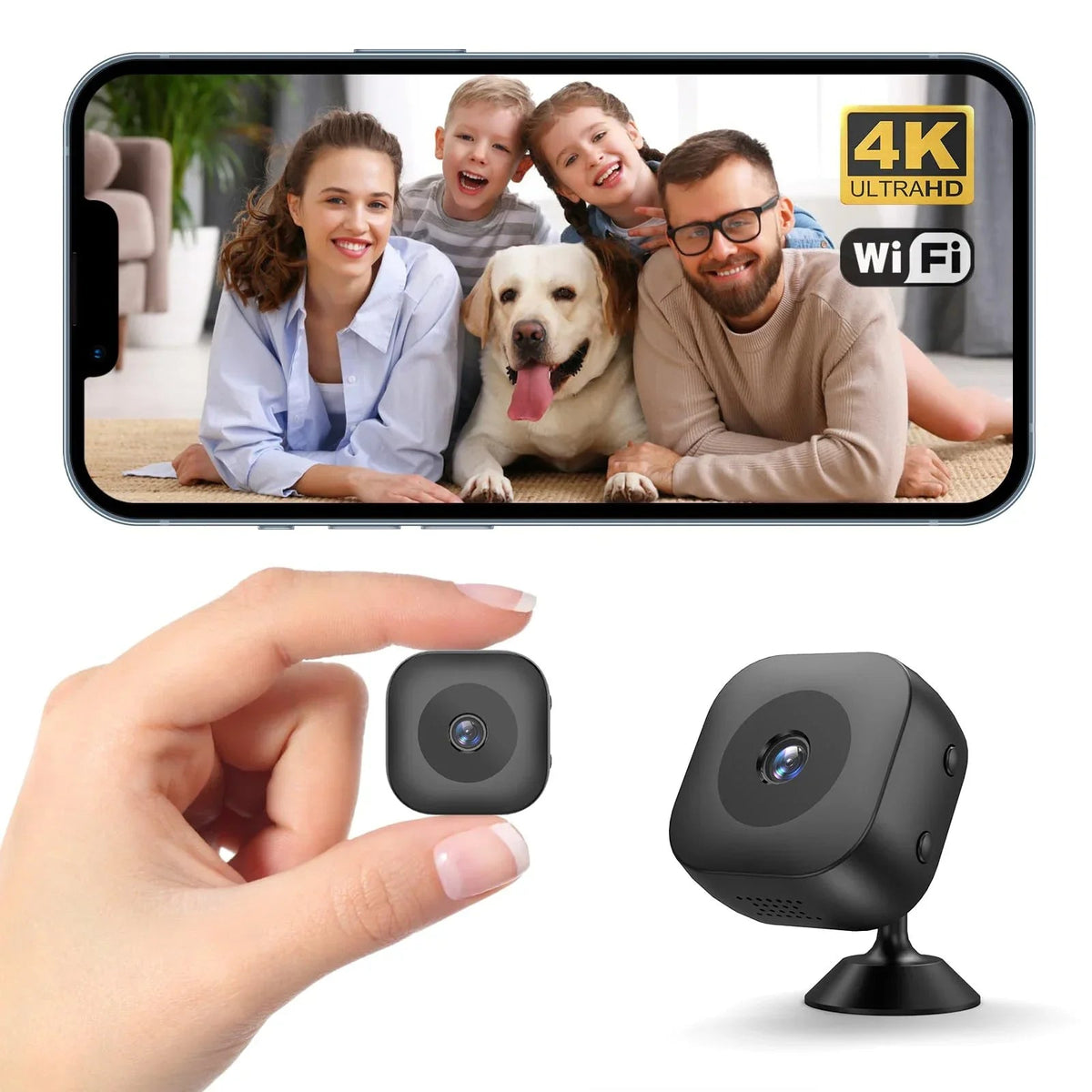 Mini Wi-Fi Camera with Motion Detection and 1080P Full HD - Compact Surveillance Camera