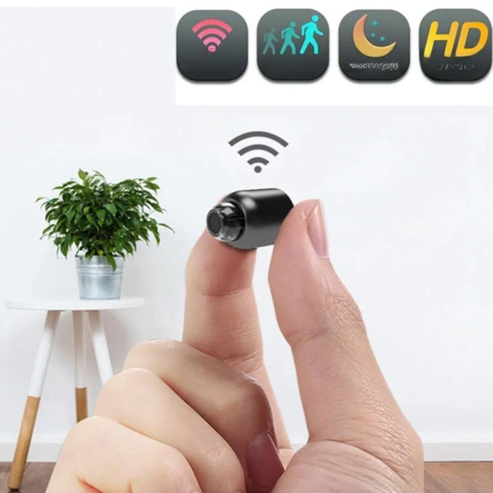 Mini WiFi Security Camera with Night Vision & Motion Detection