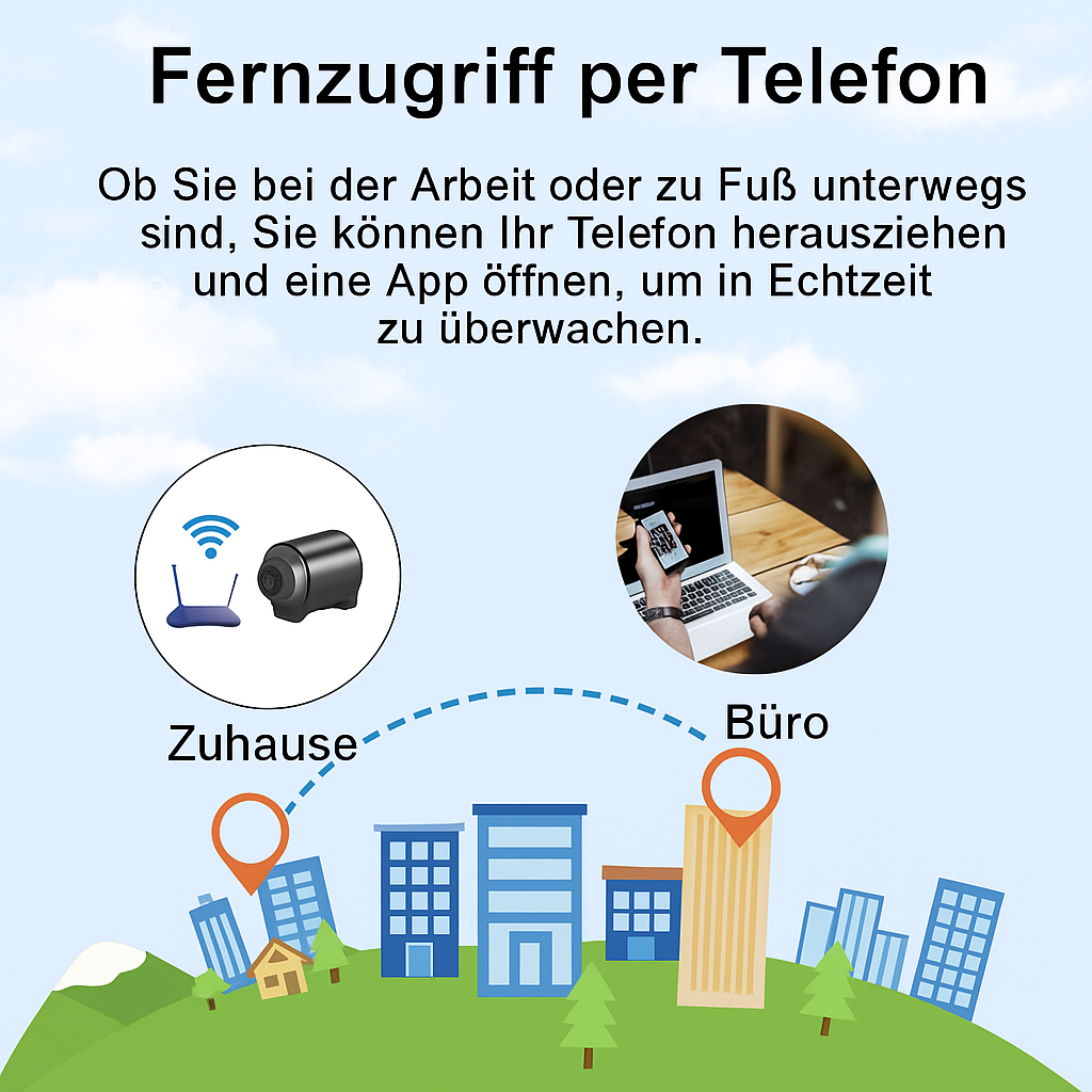 Mini WiFi Security Camera with Night Vision & Motion Detection