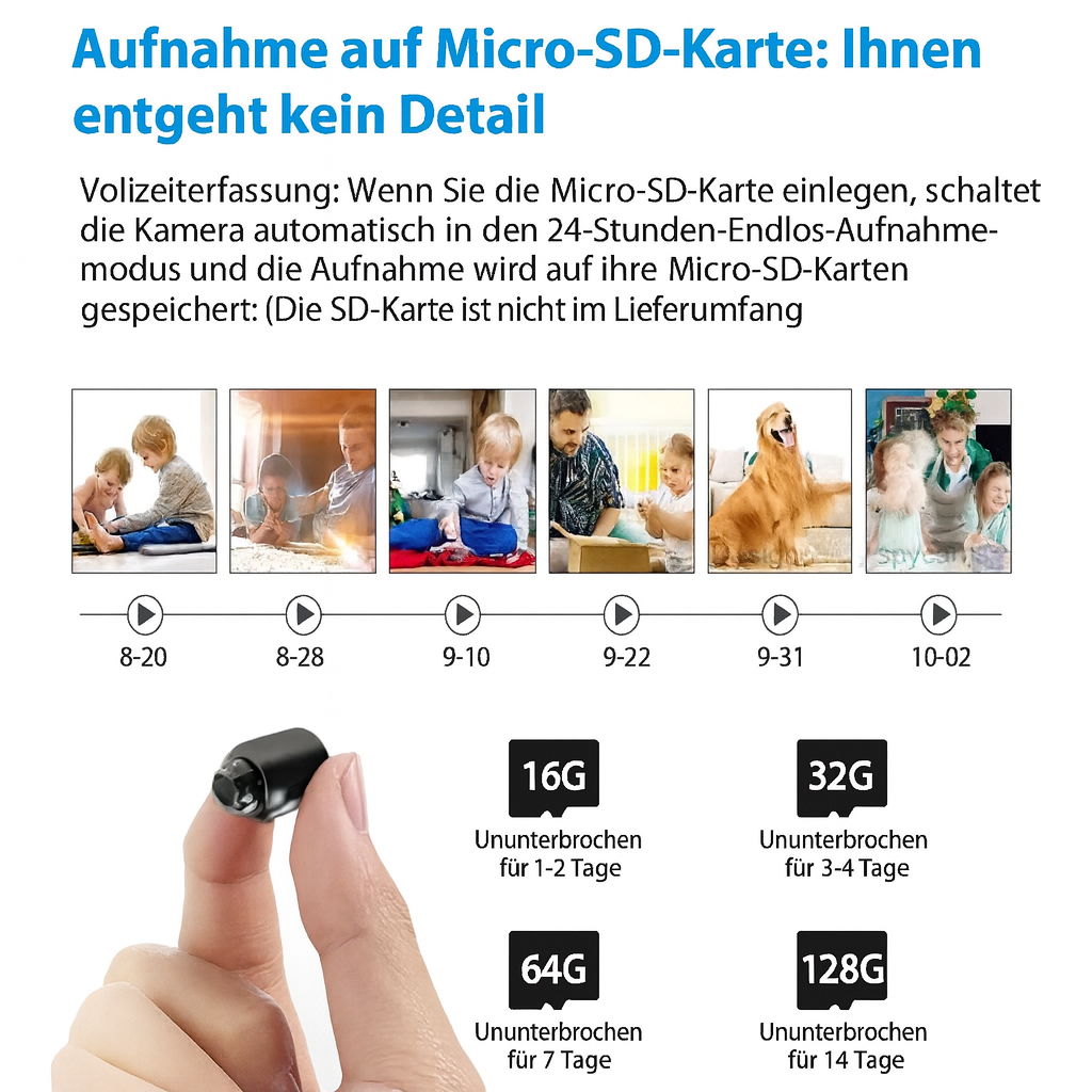 Mini WiFi Security Camera with Night Vision & Motion Detection
