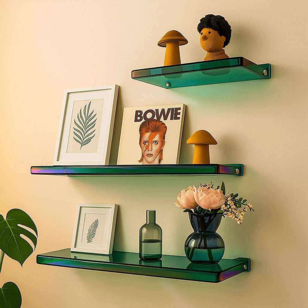 Minimalist Acrylic Floating Wall Display and Storage Shelf