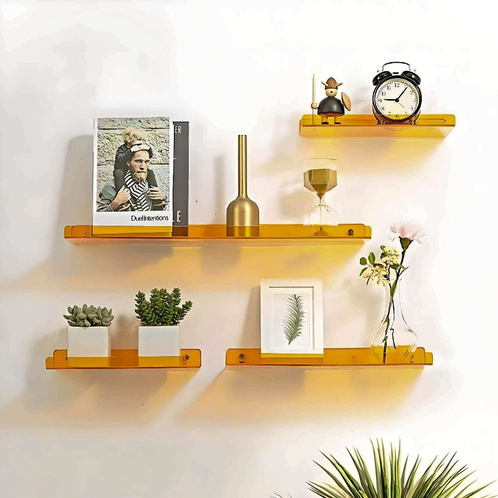 Minimalist Acrylic Floating Wall Display and Storage Shelf