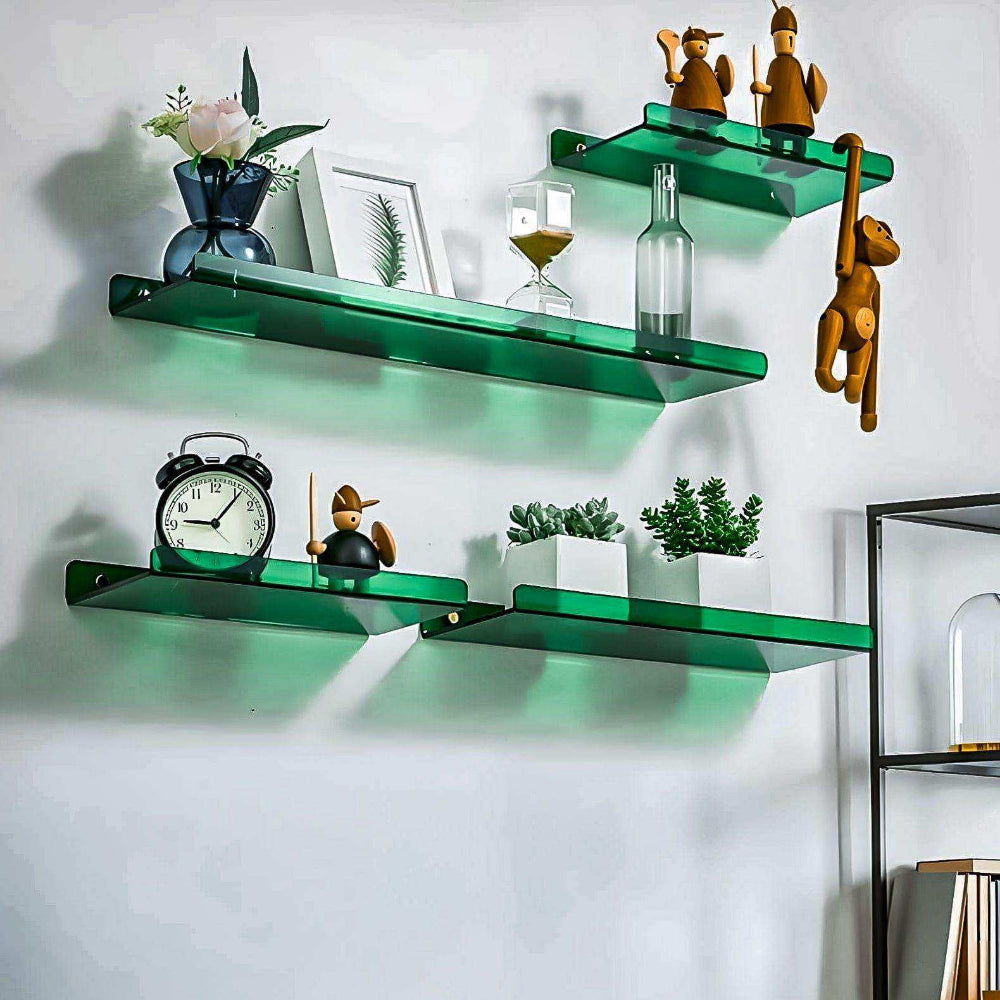 Minimalist Acrylic Floating Wall Shelf for Display and Storage