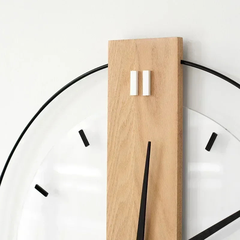 Minimalist Silent Wooden Wall Clock