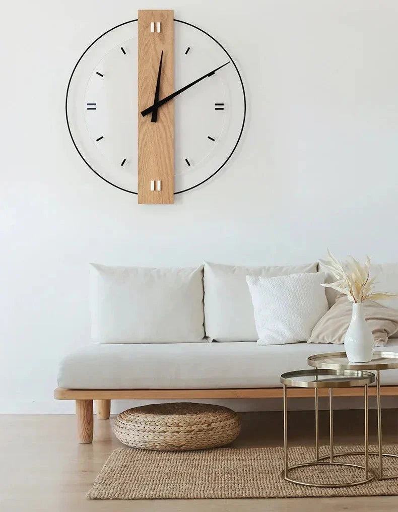 Minimalist Silent Wooden Wall Clock