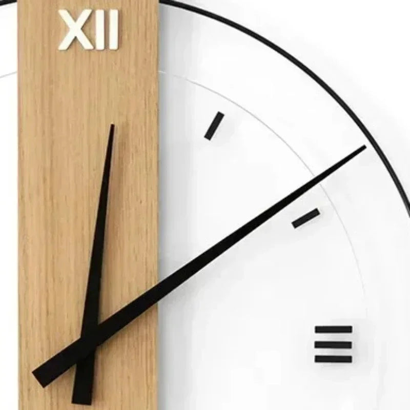Minimalist Silent Wooden Wall Clock