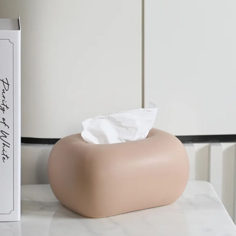 Modern Ceramic Tissue Box Cover for Home and Office