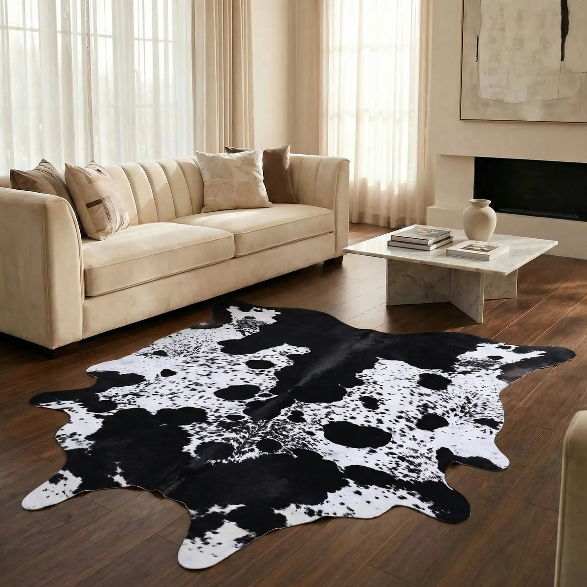 Modern Faux Fur Area Rug