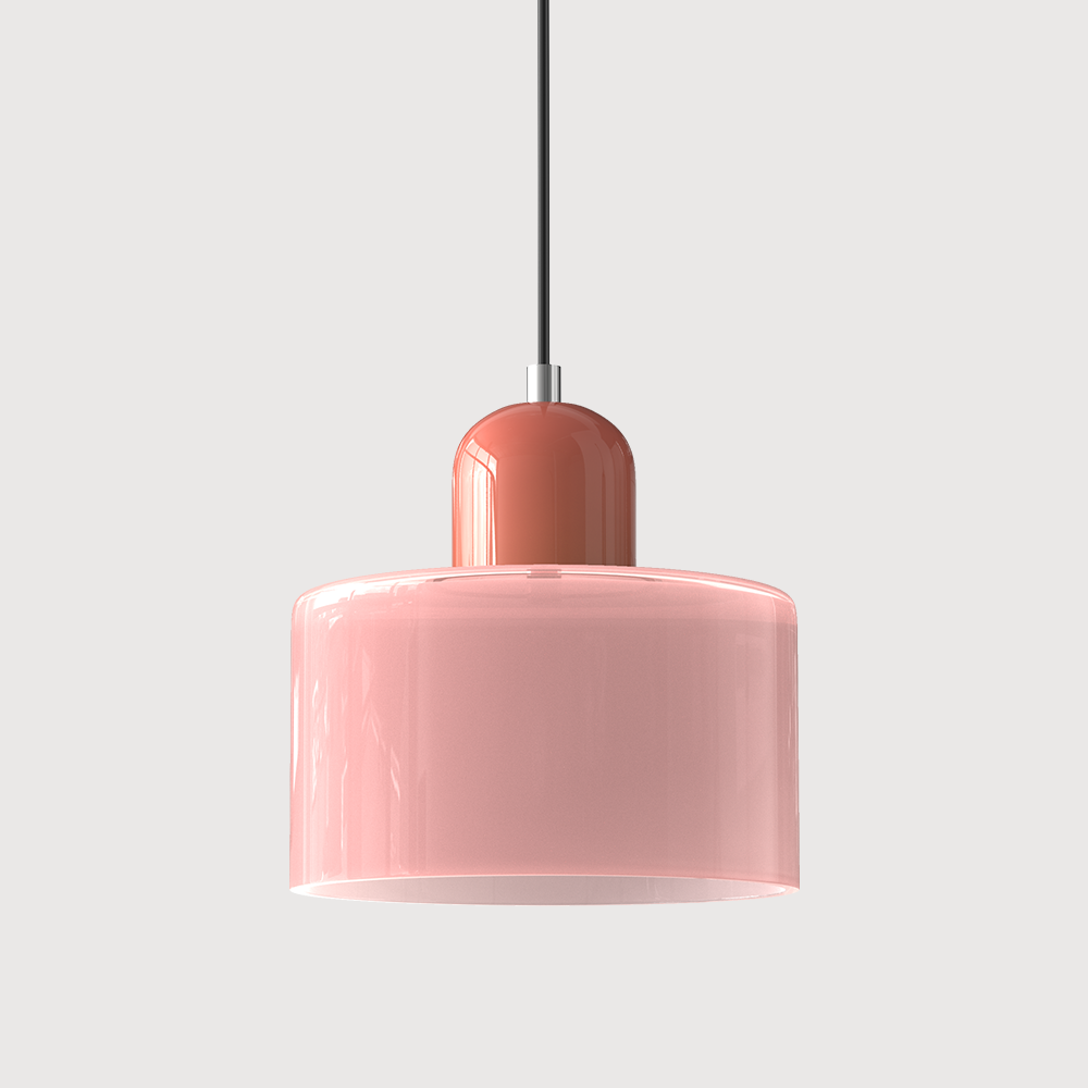 Modern Geometric Coloured Glass Pendant Light