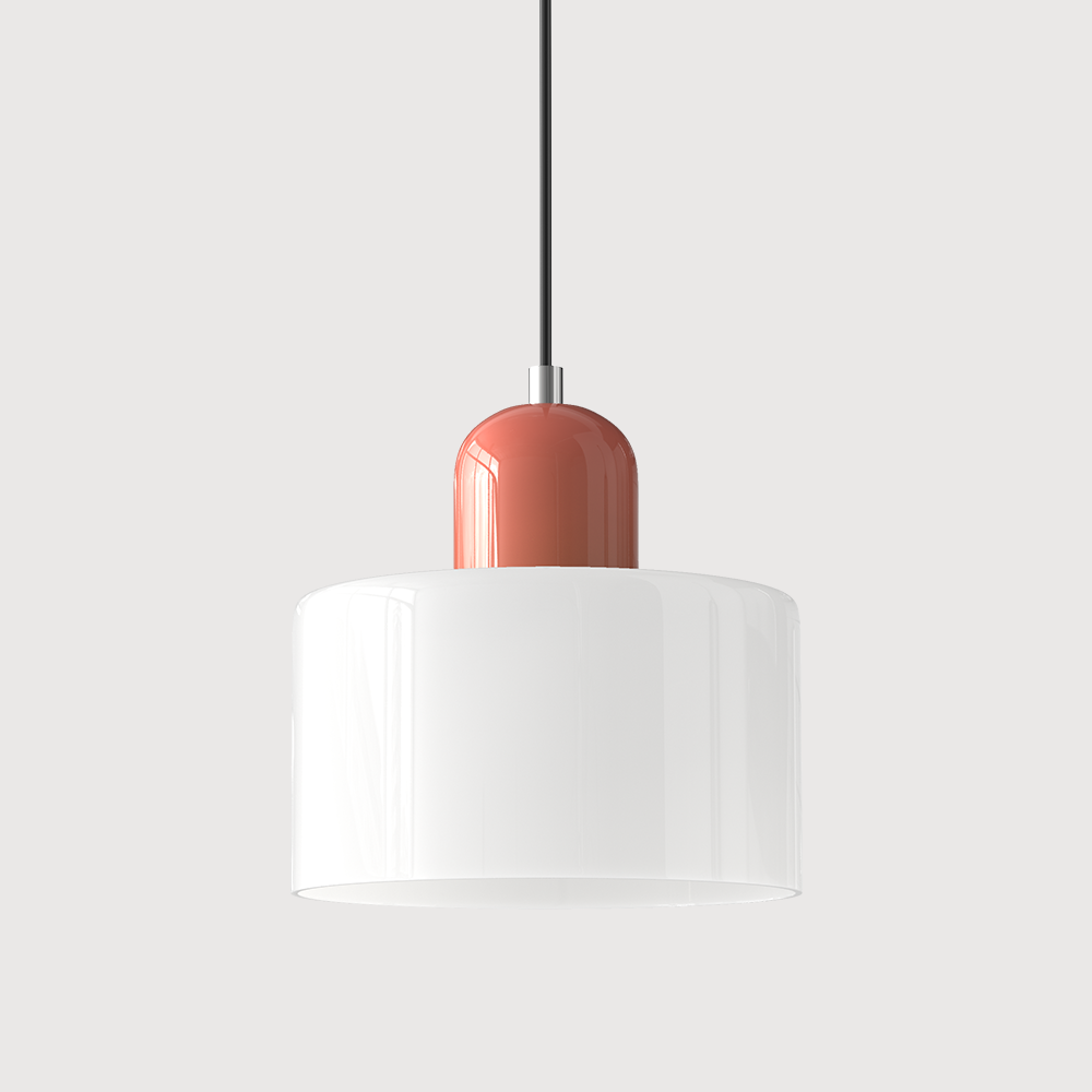 Modern Geometric Coloured Glass Pendant Light