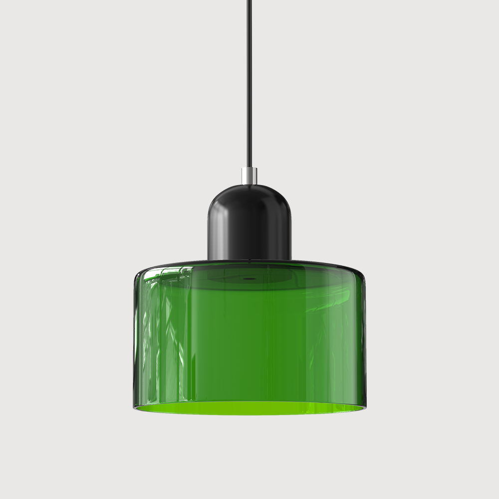 Modern Geometric Coloured Glass Pendant Light
