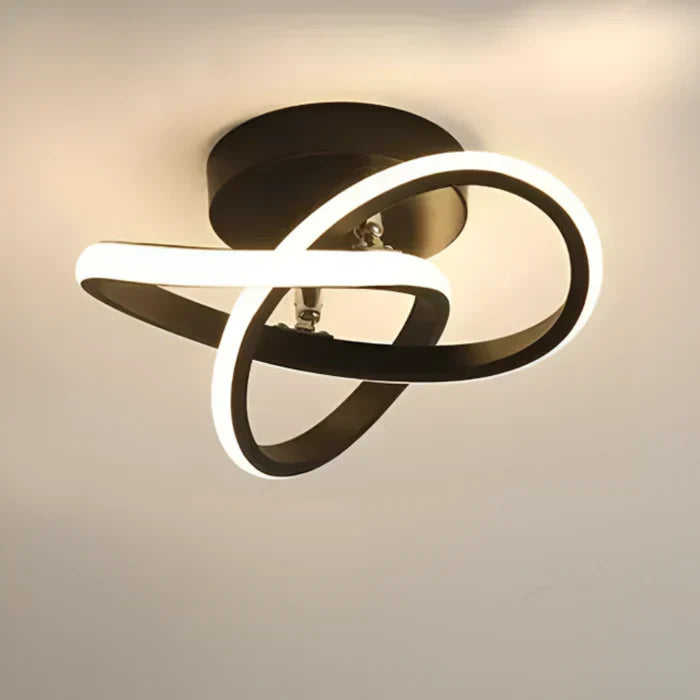 Modern LED Ceiling Light with Double Ring Design