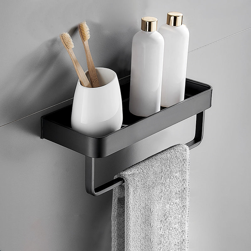 Modern Matte Black Stainless Steel Bathroom Set (1/2 Pieces)