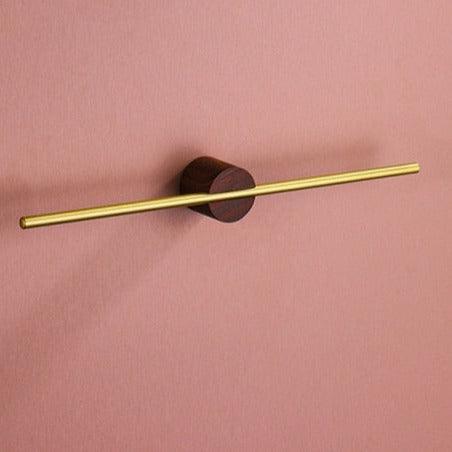 Modern Metal Bathroom Towel Rack with Adjustable Rod