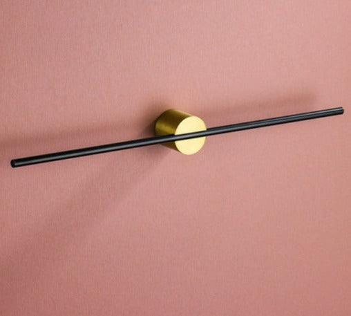 Modern Metal Bathroom Towel Rack with Adjustable Rod