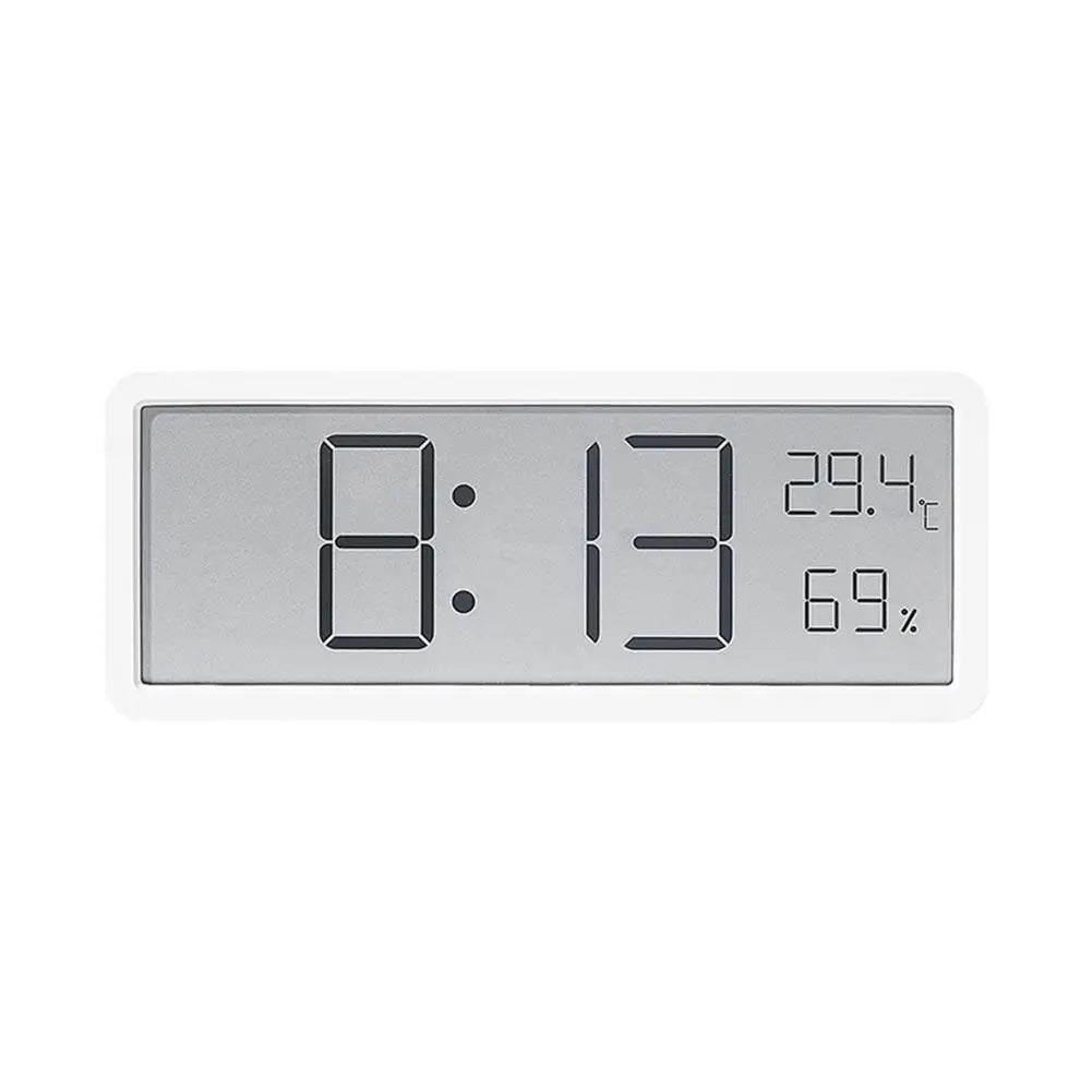Modern Minimalist Digital Wall Clock for Living Room with Temperature and Date Display