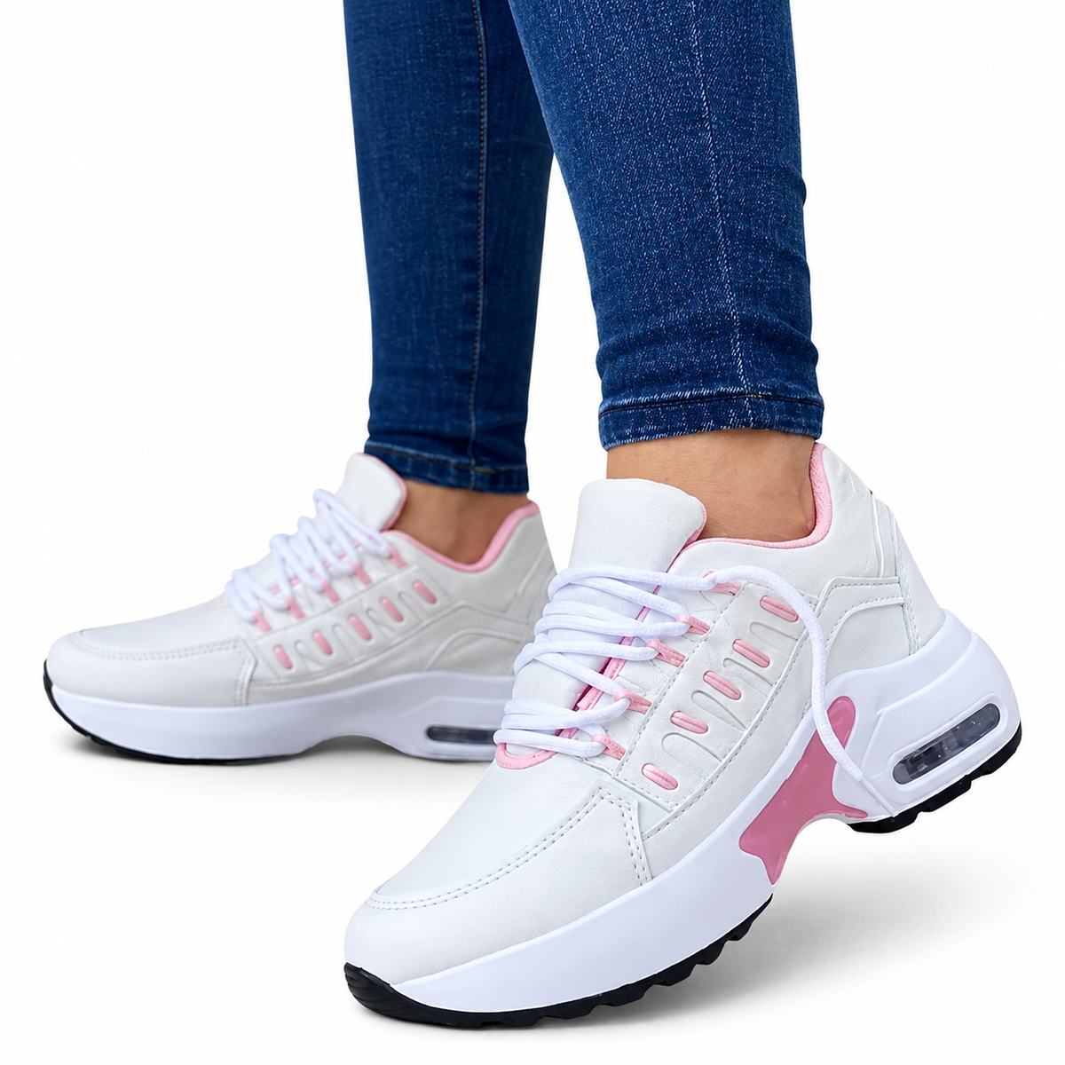 Multi-Panel Orthopedic Sneakers with Arch Support
