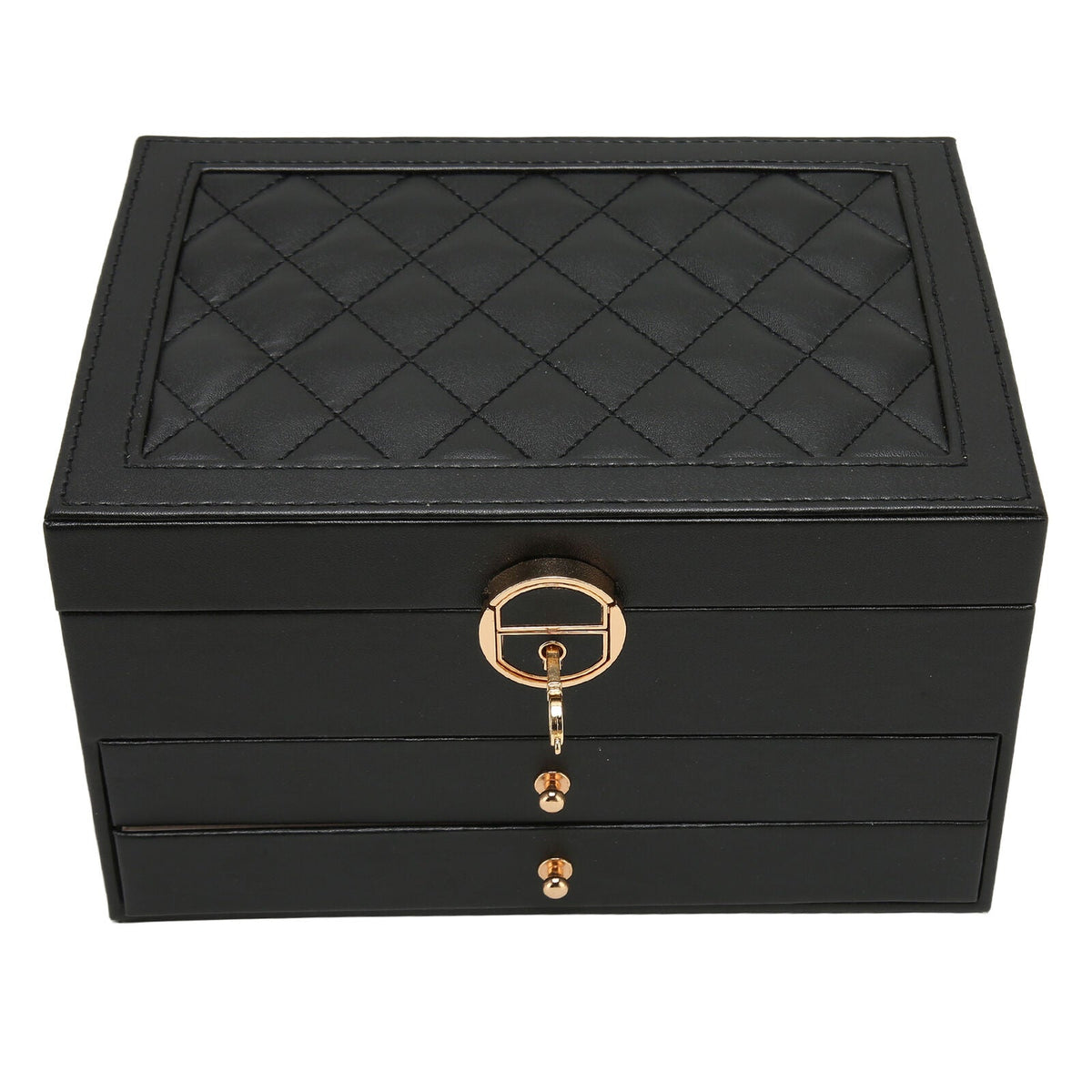Multi-Tier Leather Jewelry Box | Organized and Stylish Storage