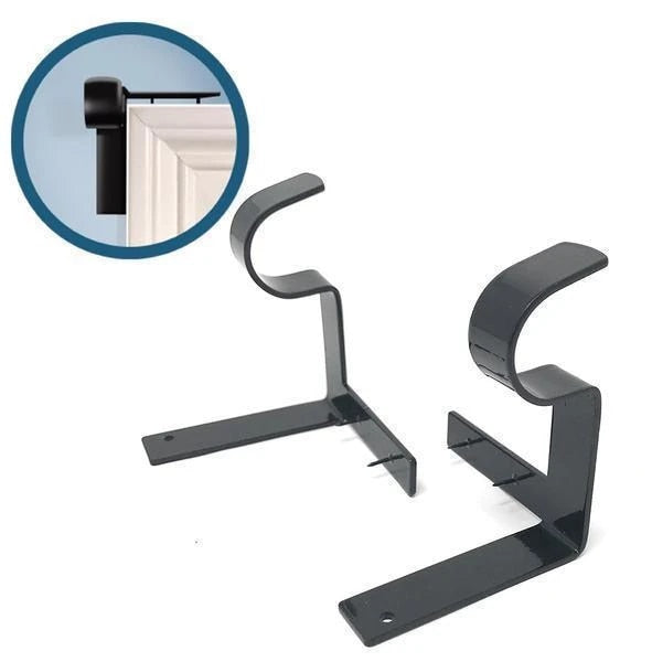 No-Drill Curtain Rod Brackets – Easy Installation
