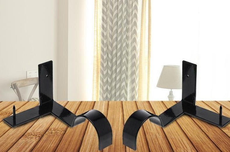 No-Drill Curtain Rod Brackets – Easy Installation